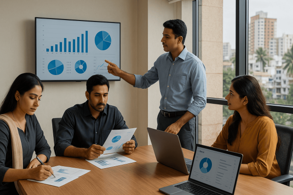 "Survey dashboard showing segmented customer feedback and industry benchmarks"