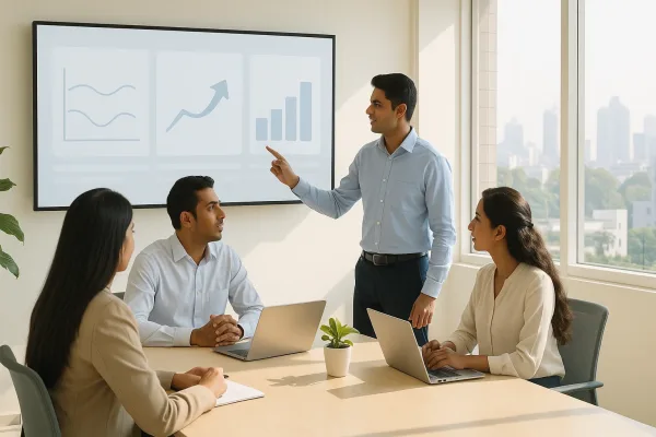 “Field auditor capturing shelf data on a tablet in a retail store”
